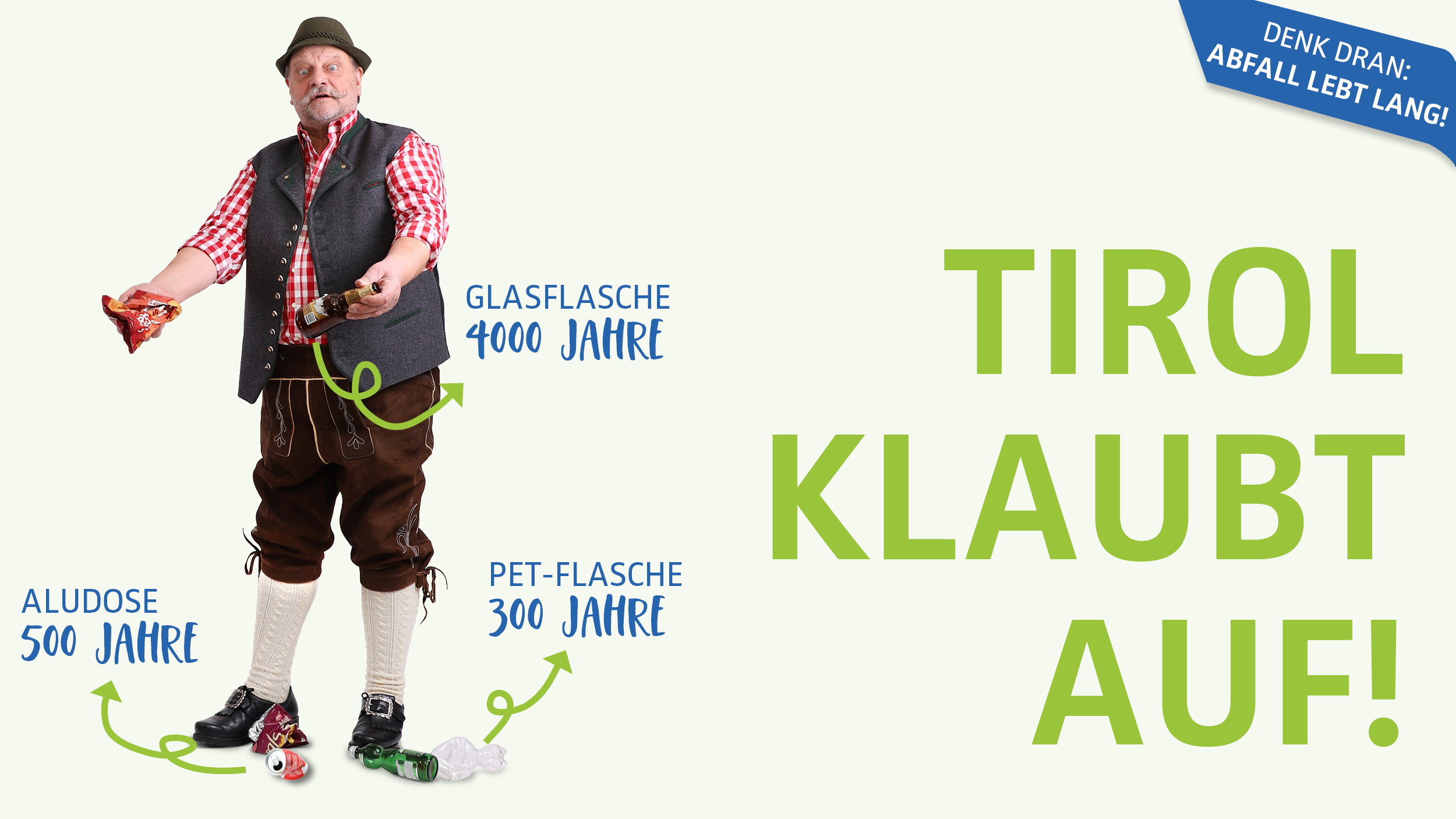 Flurreinigung 2022 Kampagne Tirol klaubt auf