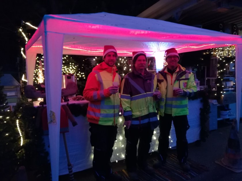 Recyclinghof-Team Zirl Weihnachten 2018