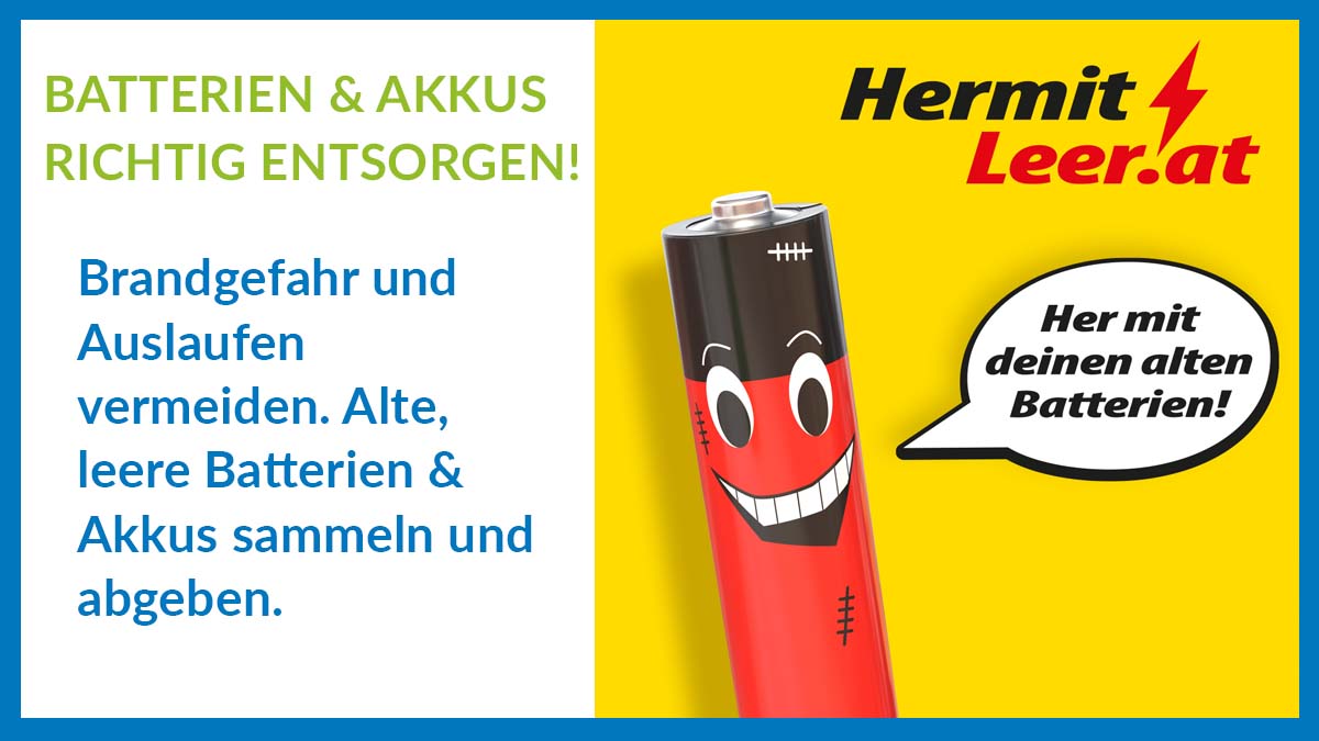 Batterien und Akkus richtig entsorgen